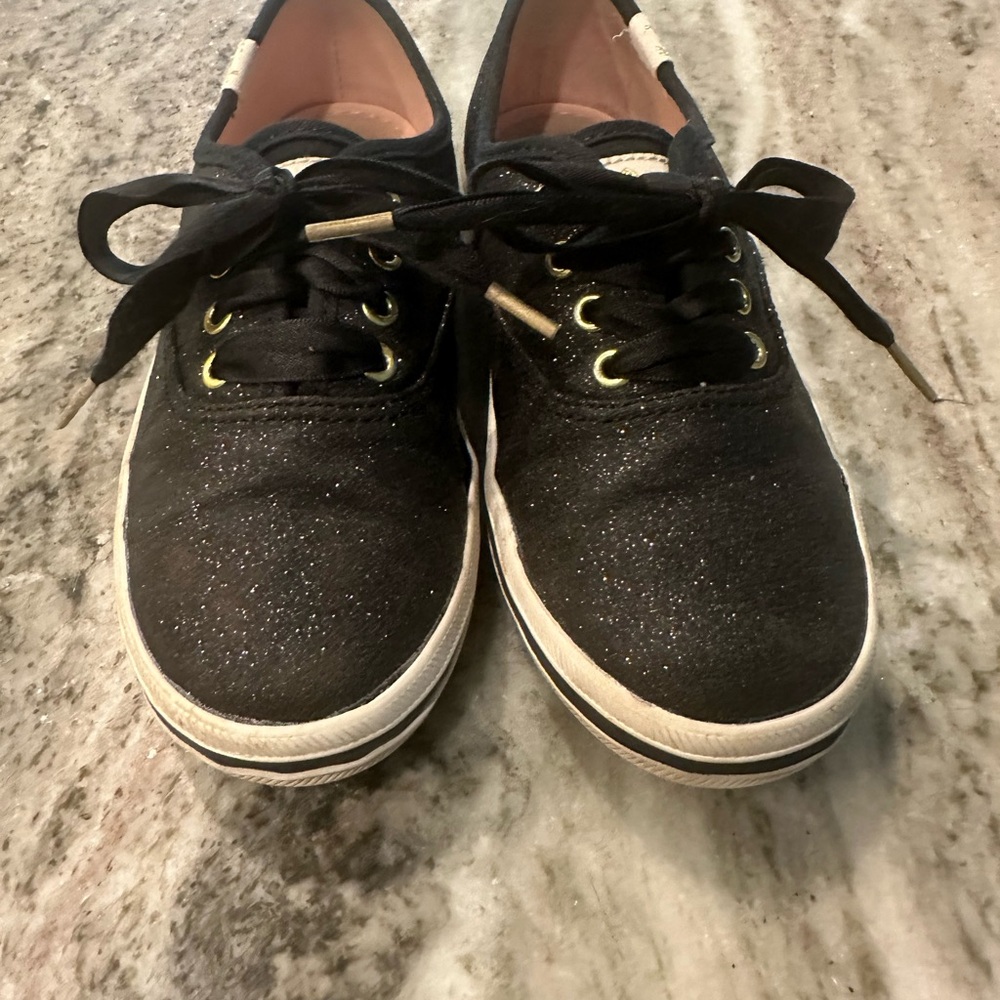Kate Spade x Keds Champion Glitter Sneaker in Black-13M